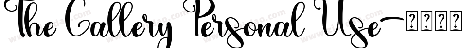 The Gallery Personal Use字体转换